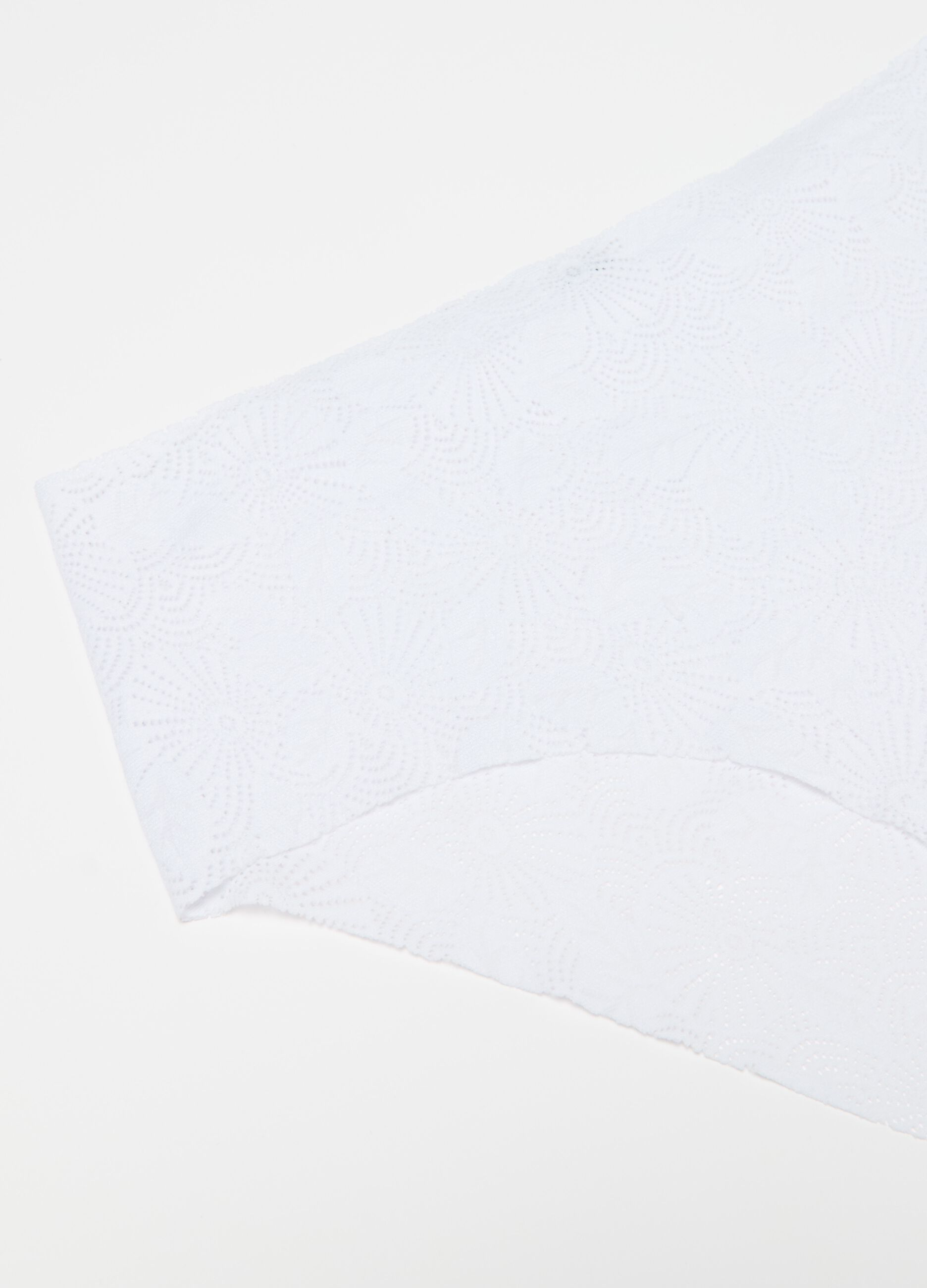 French knickers in lace with geometric motif