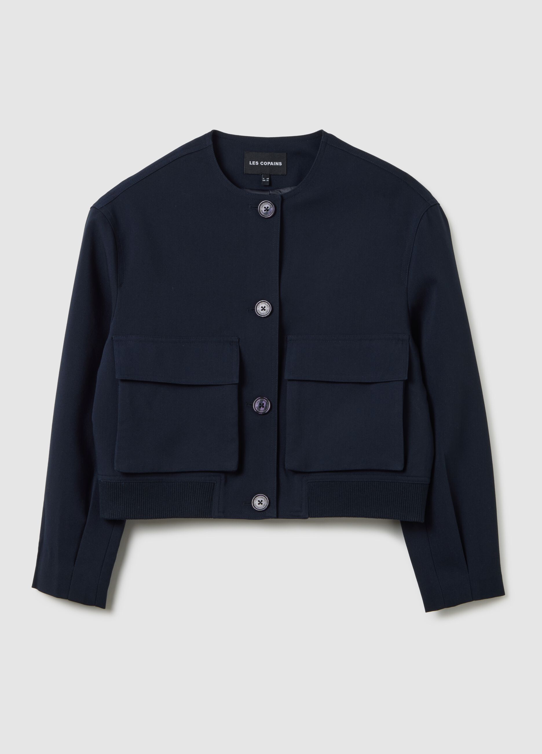 Regular Fit Blue Blazer with Pockets
