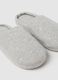 Women's slippers in grey mixed fabric_1