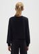 Girls' black regular fit pure cotton cropped top_1