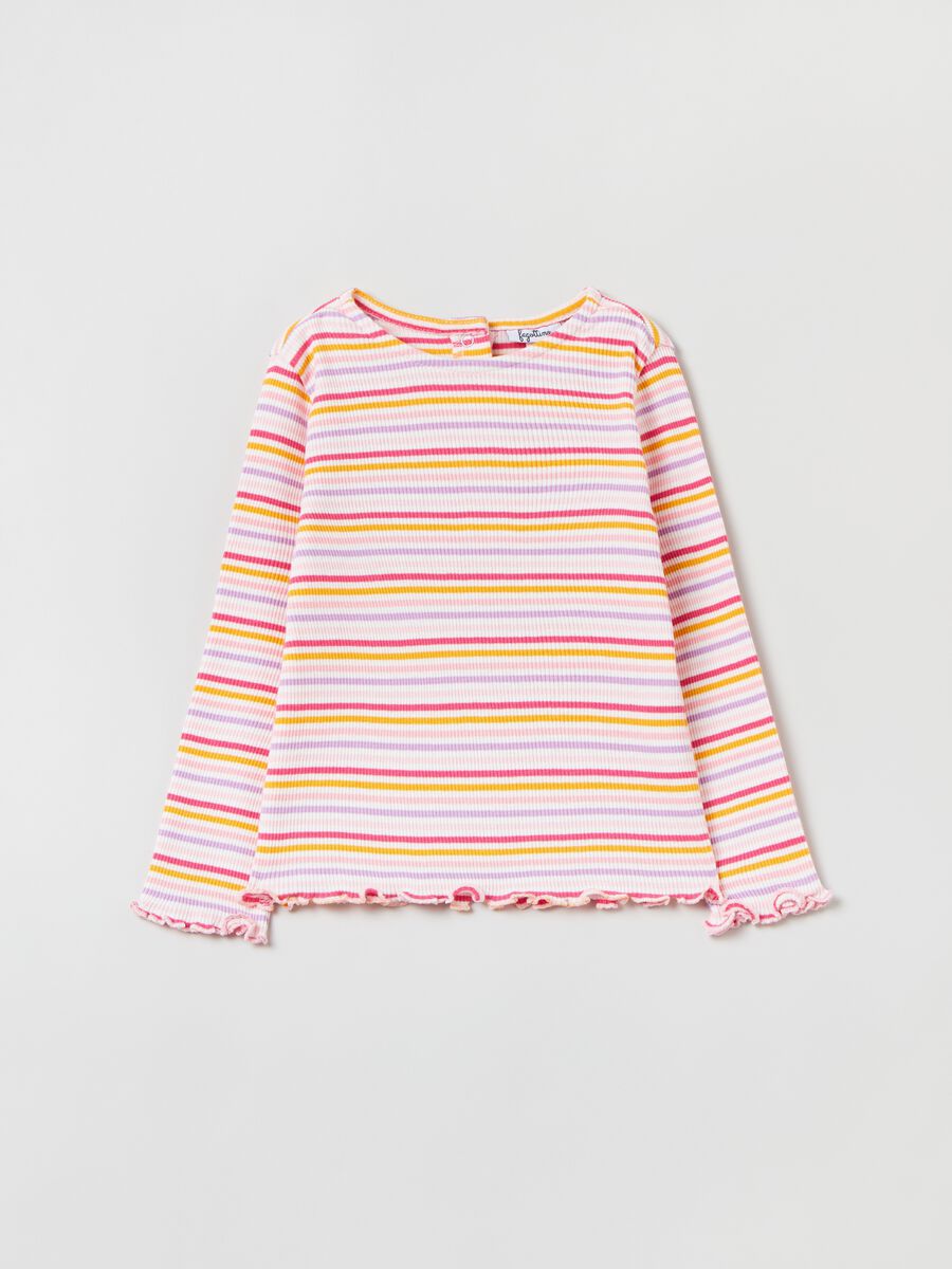 T-shirt a maniche lunghe in cotone _0