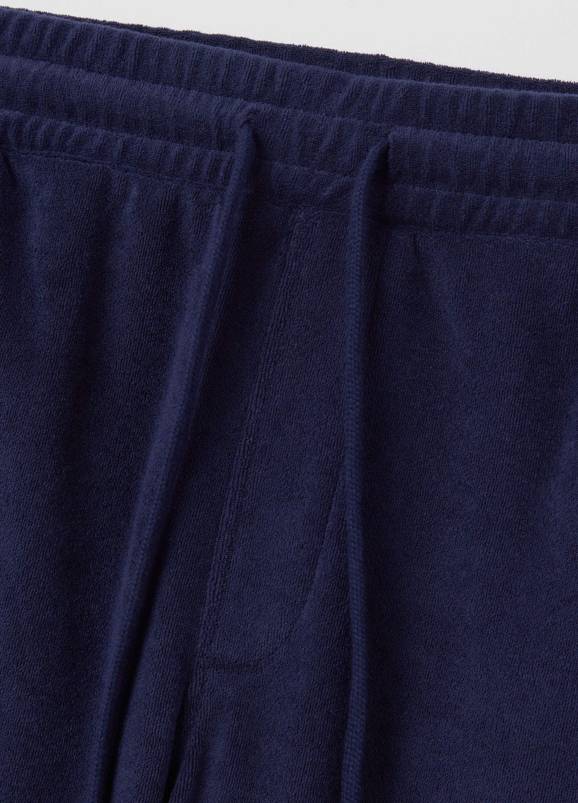 Bermuda in Lead Blue Mixed Fabric