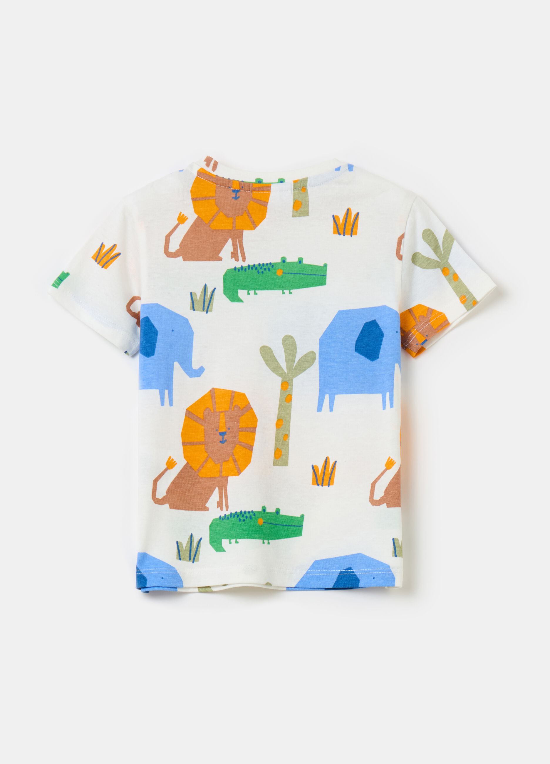 Printed cotton T-shirt