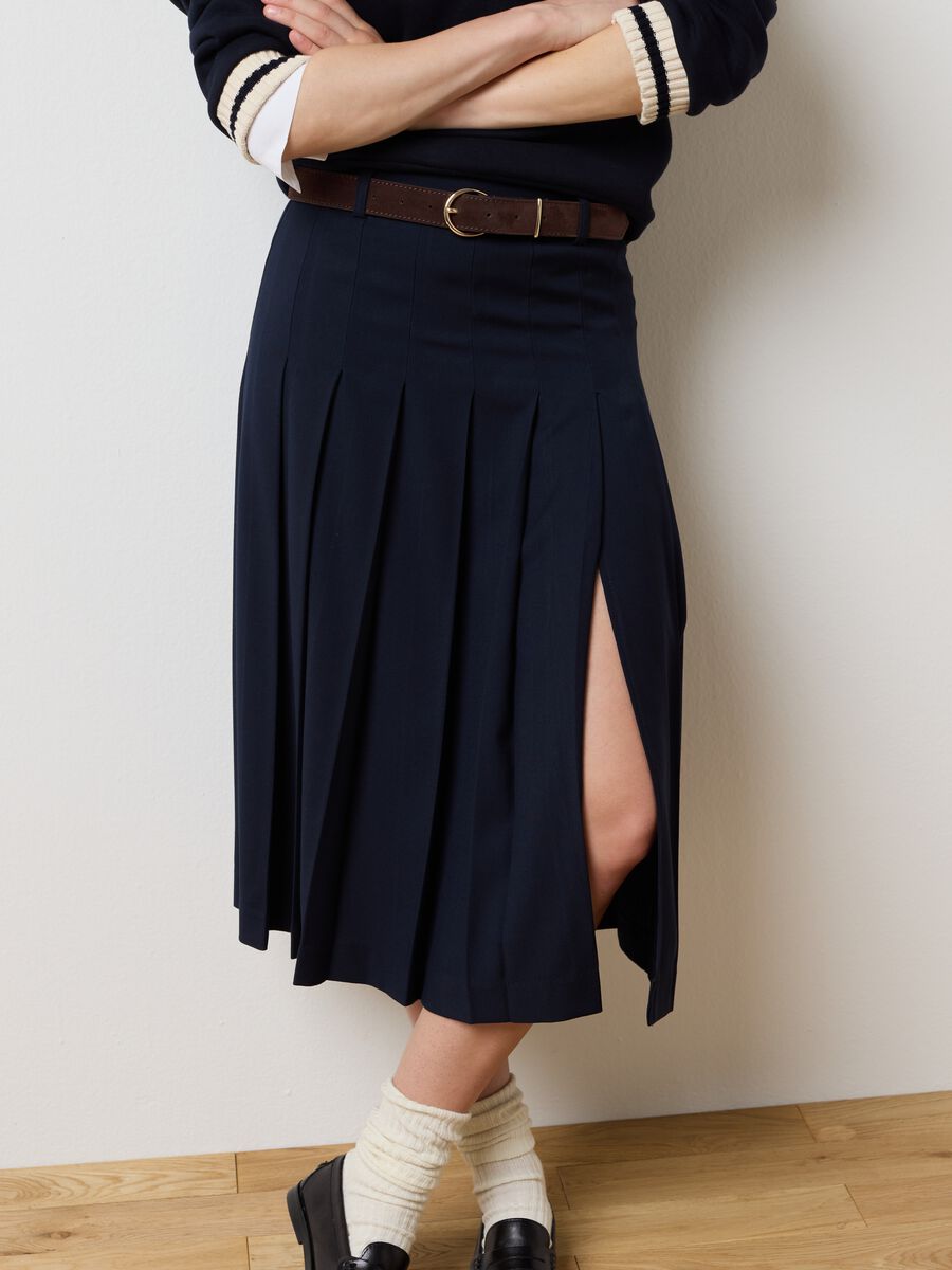 Elasticated Blue Skirt_3