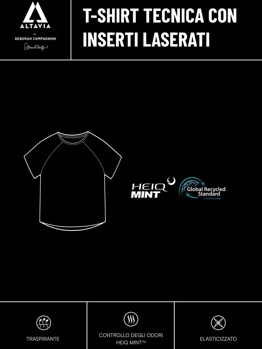 Technical T-shirt with side panels ALTAVIA WITH DEBORAH COMPAGNONI_7