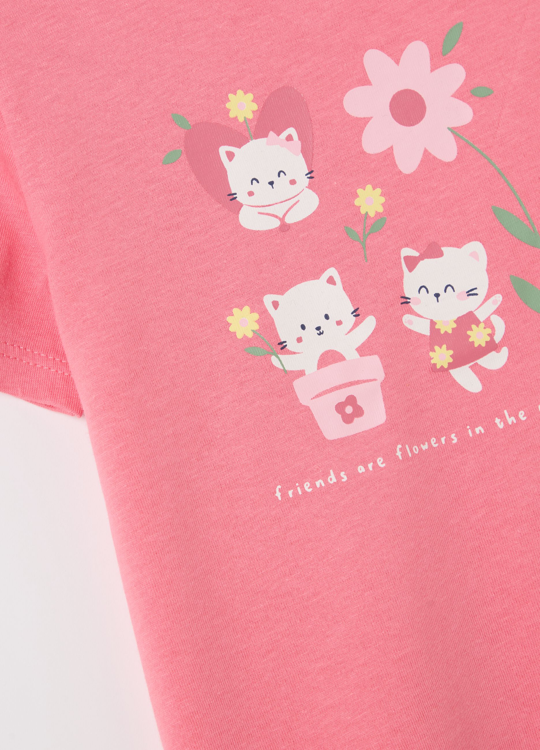 Cotton T-shirt with print