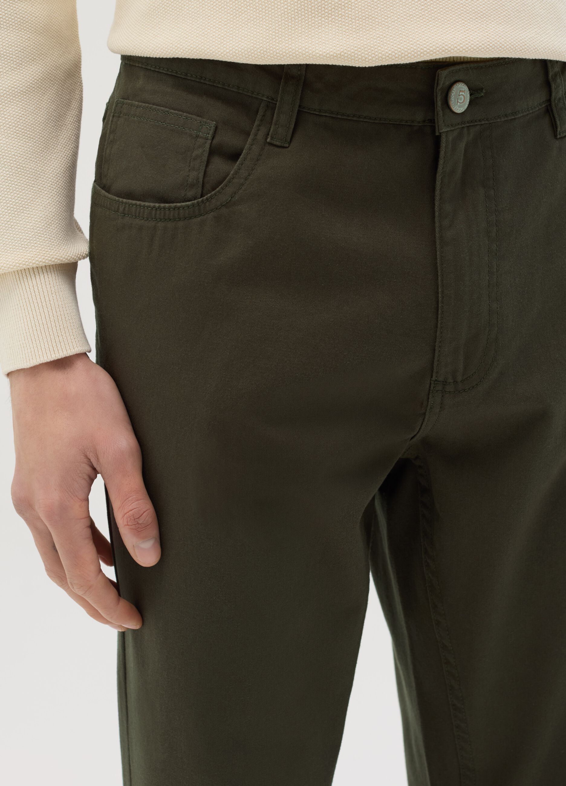 Regular-fit trousers with five pockets