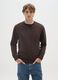 Pure cotton brown regular fit sweater_1