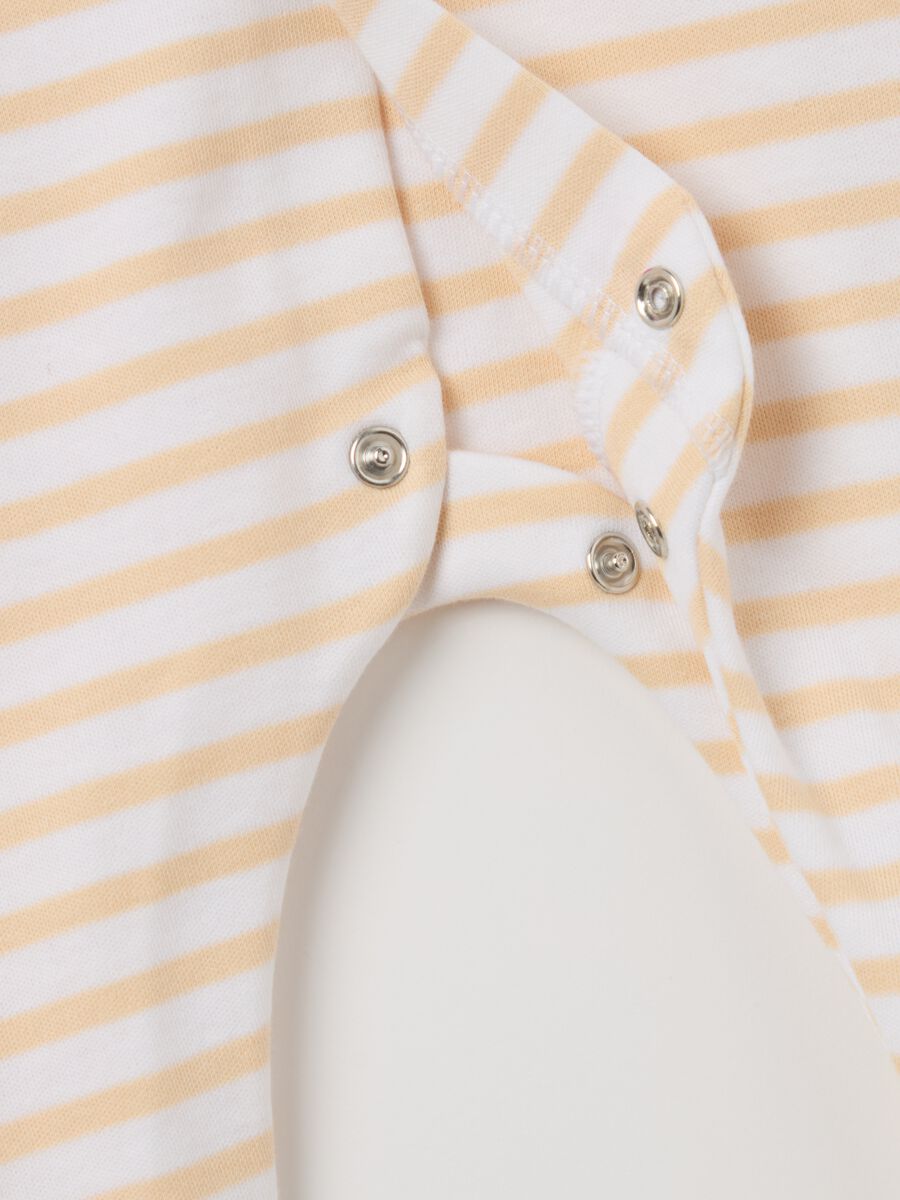Two-pack onesies in cotton with feet and print_3