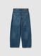 Boys' pure cotton denim carrot fit cargo jeans_1