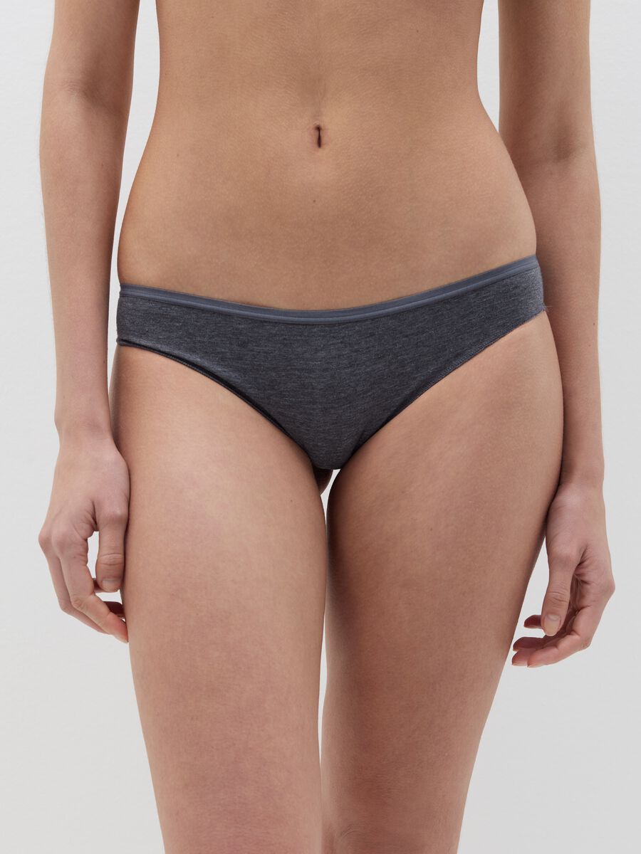 Five-pack Brazilian-cut briefs in stretch cotton_1