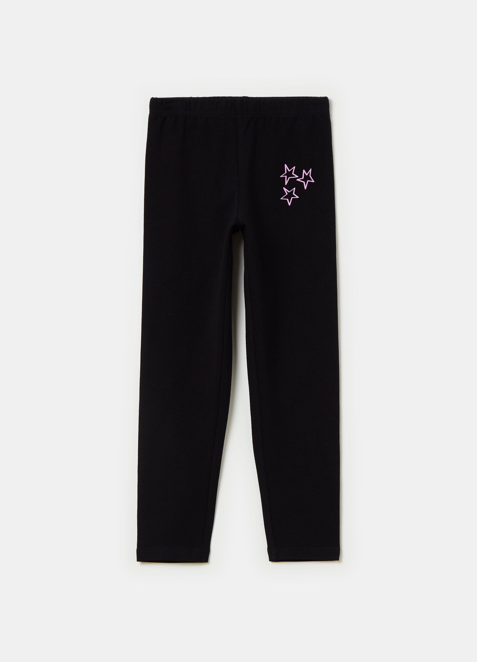 Leggings stretch con stampa