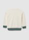 Children's white pure cotton sweatshirt with regular fit_1