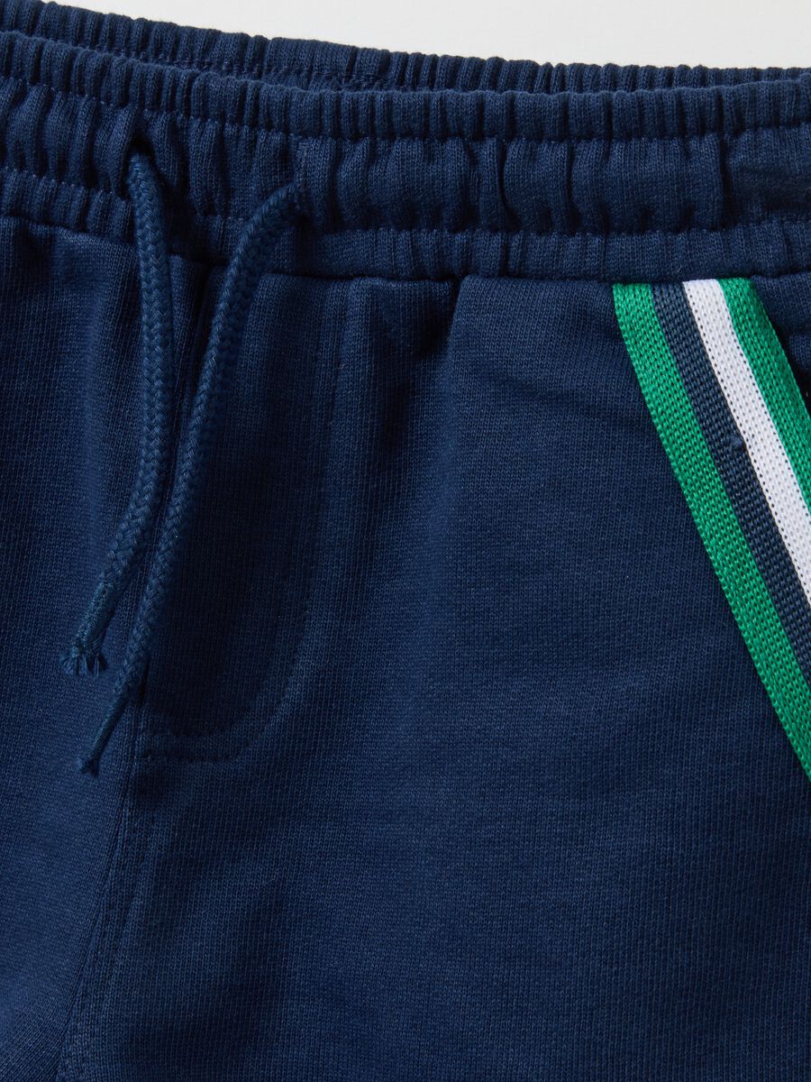 Multicolour pure cotton regular fit jogging set for boys_3