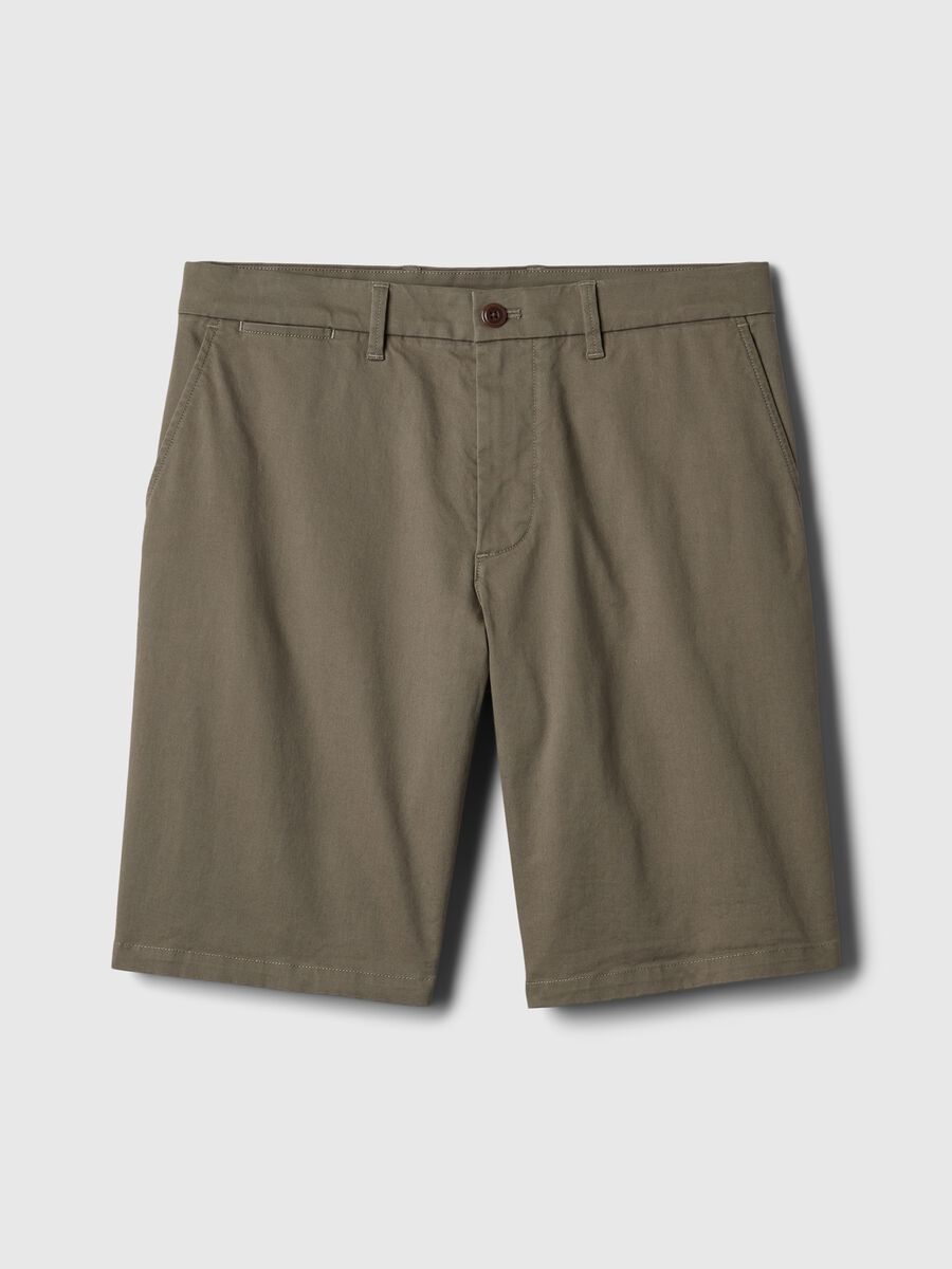Relaxed-fit Bermuda shorts in stretch cotton_4