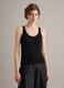 Black viscose-blend glitter tank top, regular fit_3
