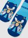 Multicolour stretchy cotton ankle socks for kids with Sonic_1