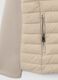 Beige padded jacket regular fit with hood and zip_5