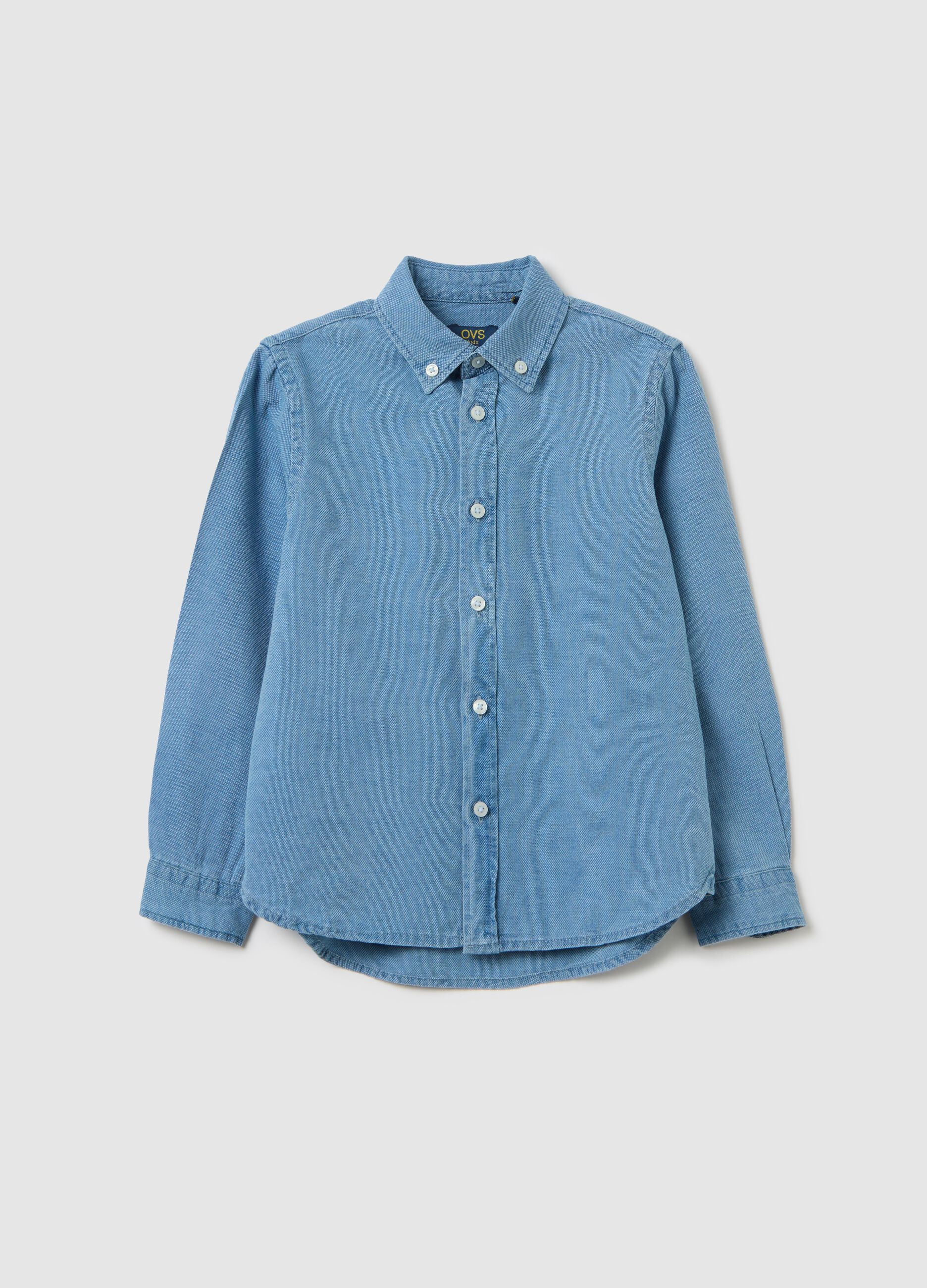 Button-down shirt in cotton