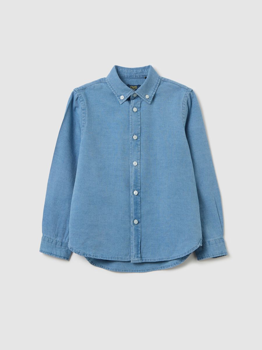 Button-down shirt in cotton_0
