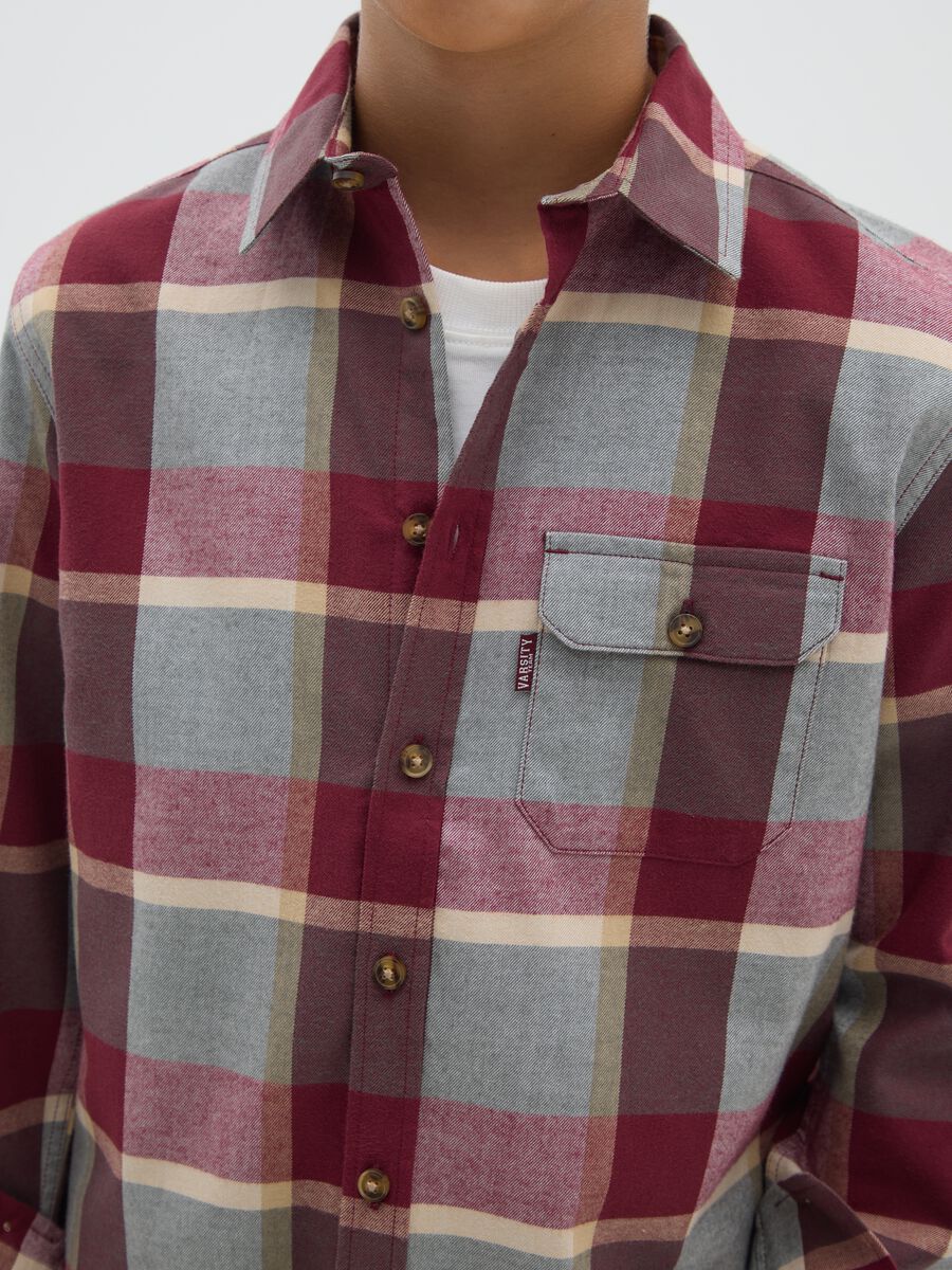 Boys' pure cotton multicolour regular fit shirt_2