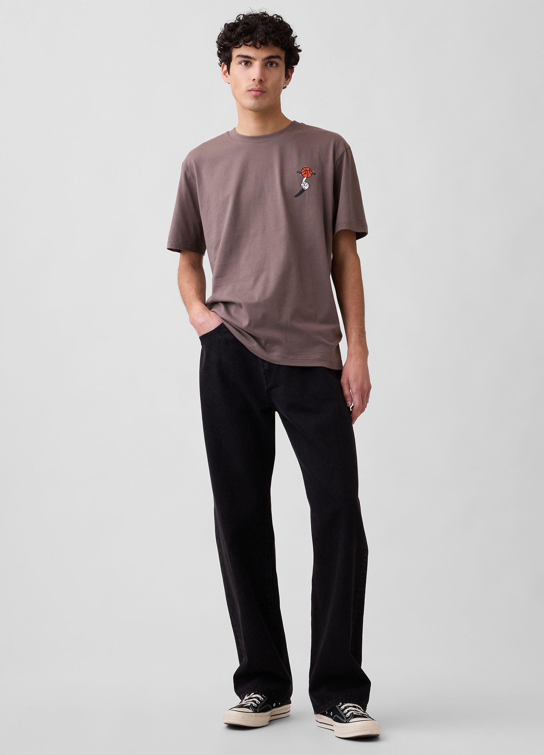 Pure cotton printed T-shirt