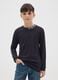 Boys' black pure cotton regular fit t-shirt_0