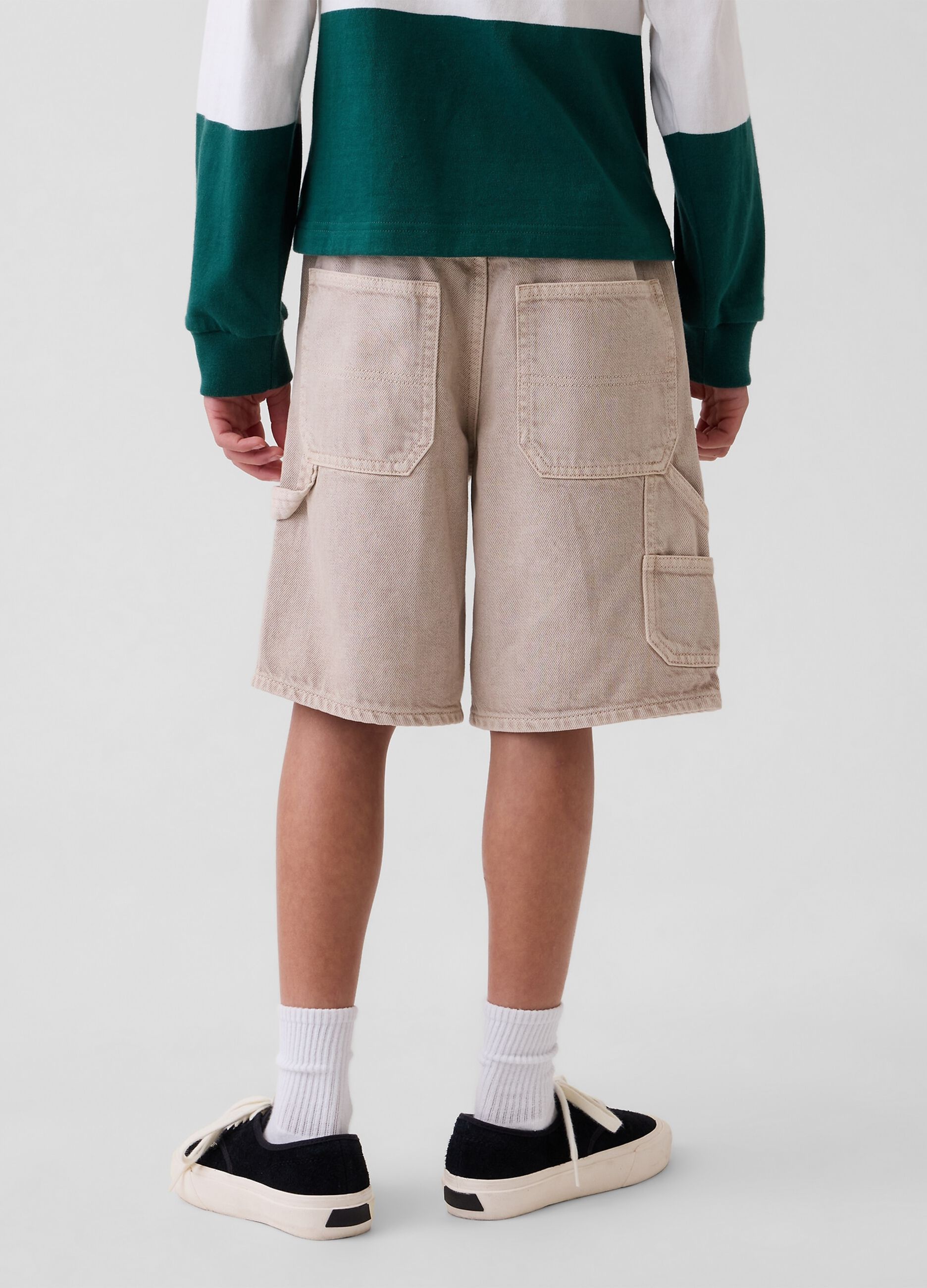100% cotton cargo shorts