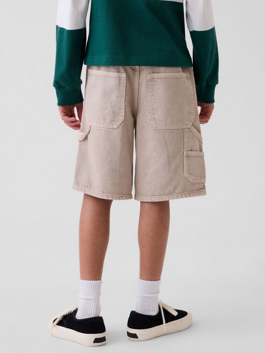 100% cotton cargo shorts_2