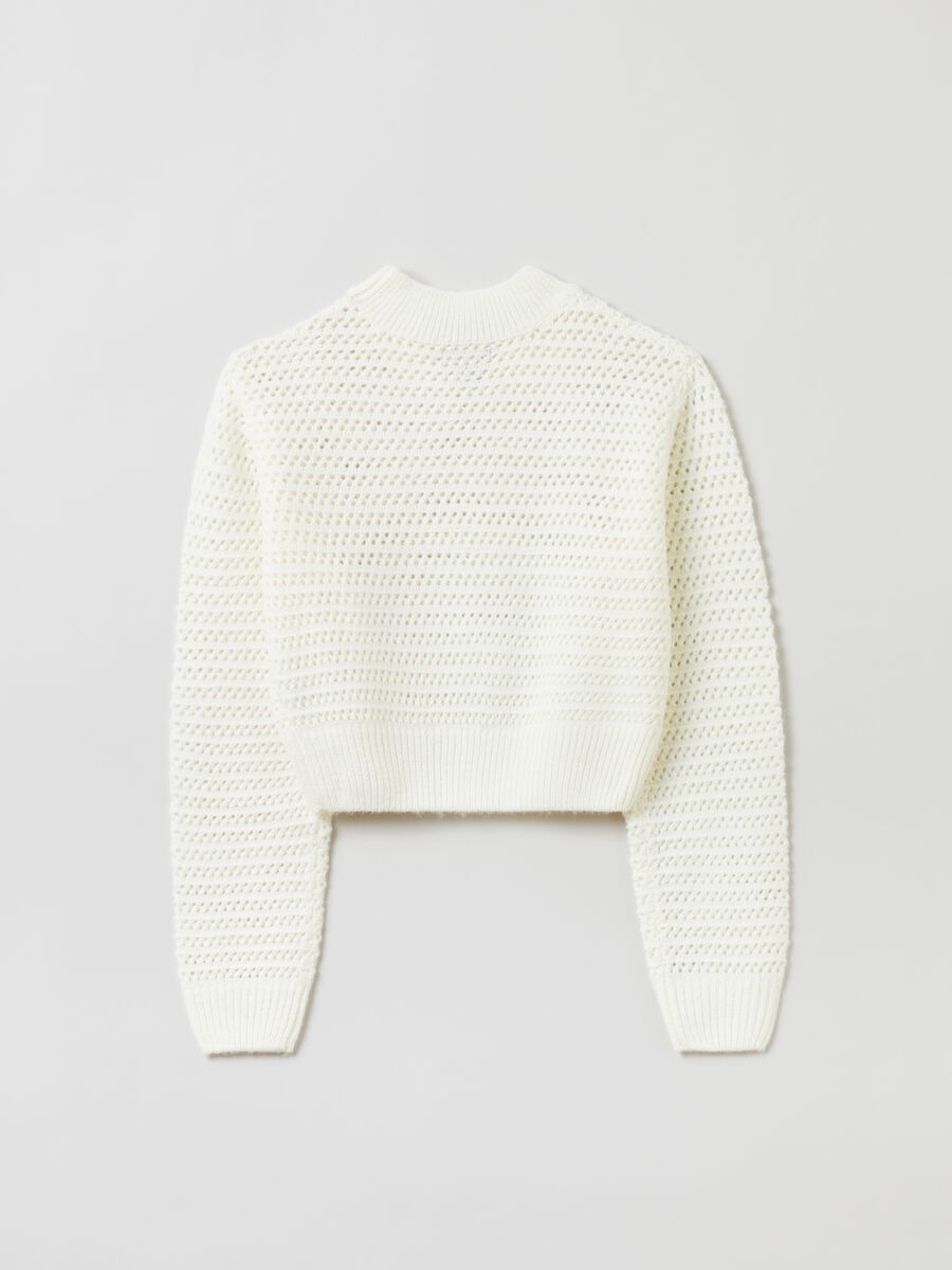 Pullover cropped traforato_1