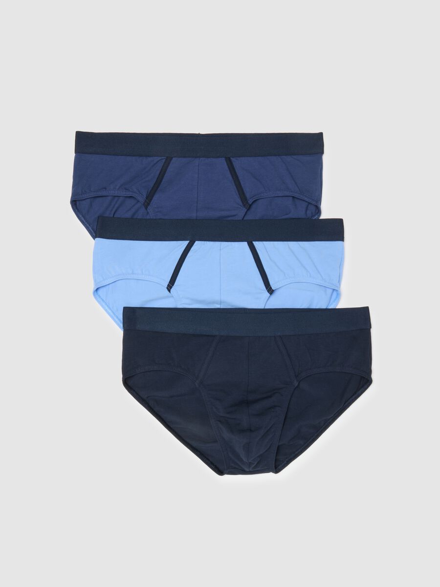 Multicolour regular fit cotton stretch tripack briefs_4