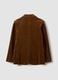 Brown stretch-cotton blazer with ribbed lining and classic lapels_2