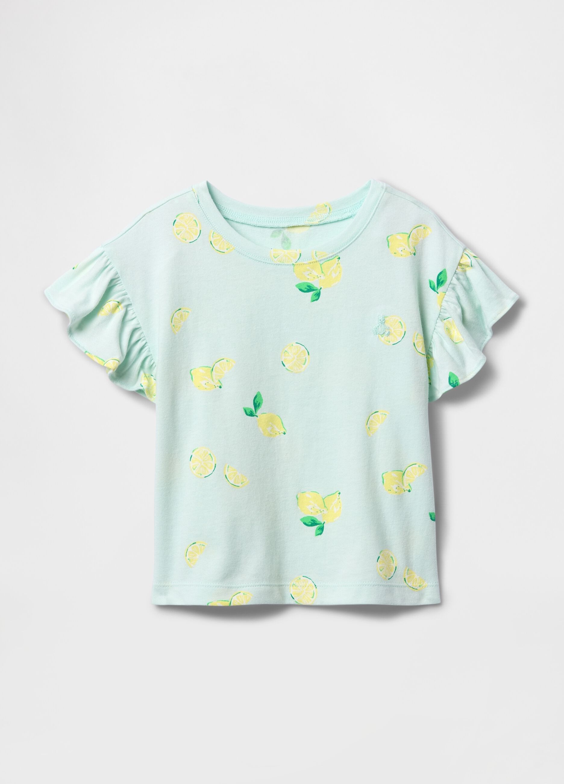 Green Lemon Print T-shirt