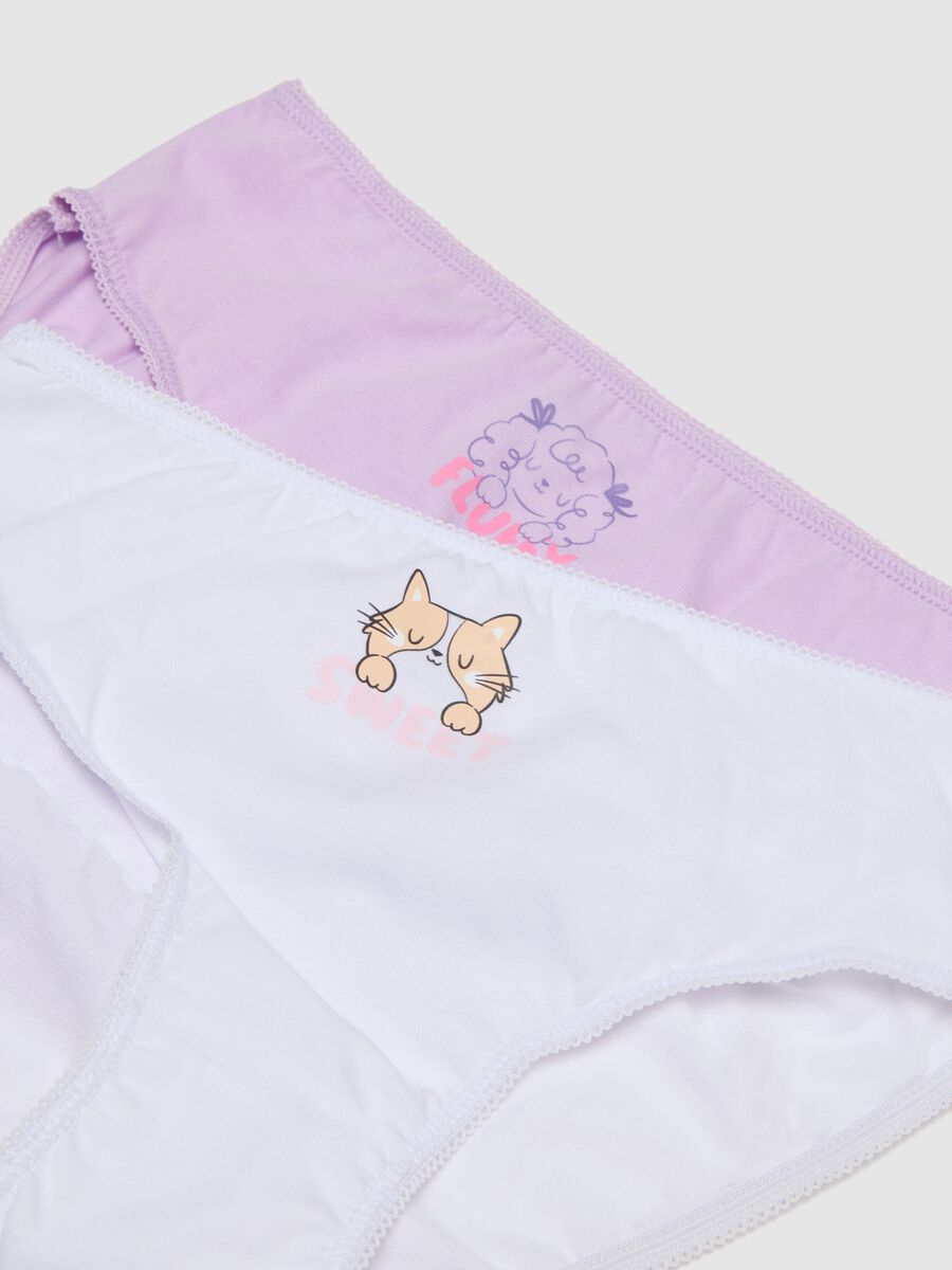 Multipack mutandine comode in puro cotone multicolor da bambina_3