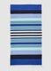 Telo mare blu in puro cotone a righe_1