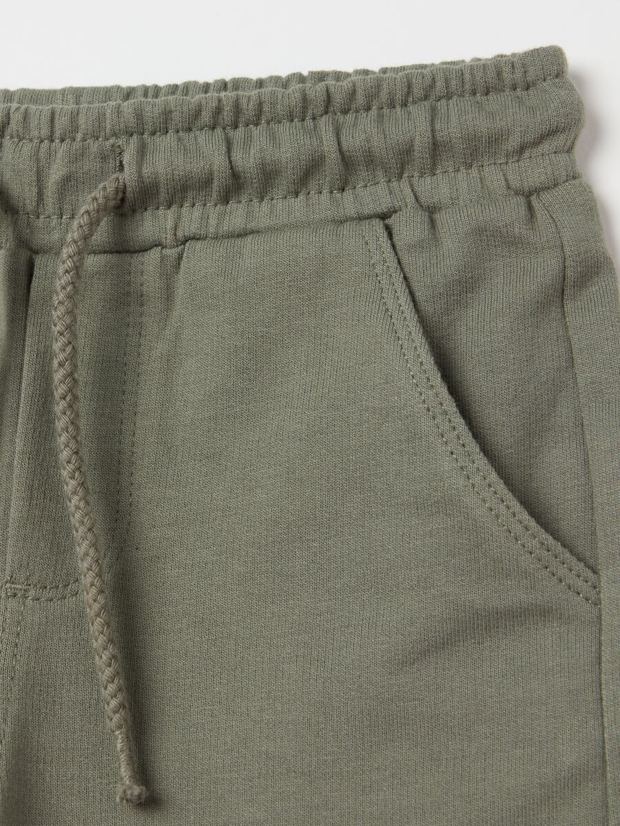 Cotton Bermuda shorts with drawstring_2