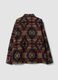 Shacket multicolor bowling over fit con fantasia geometrica_6