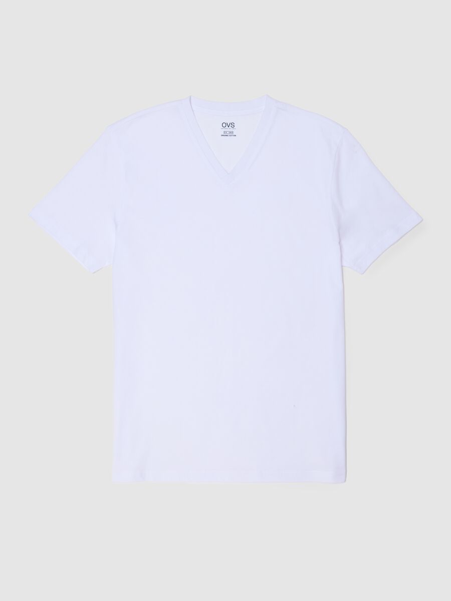 Men's pure cotton white T-shirt_4