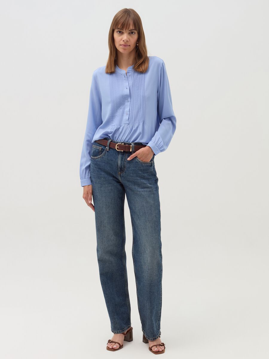 Shirt with pleated detail_1