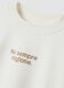 White sweatshirt with ribbed collar in pure organic cotton_2