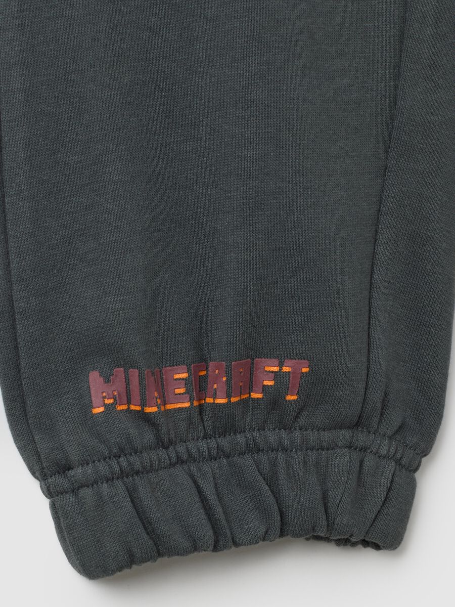 Grey pure cotton kids jogger trousers_3