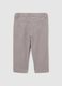 Children's grey regular fit cotton trousers_1