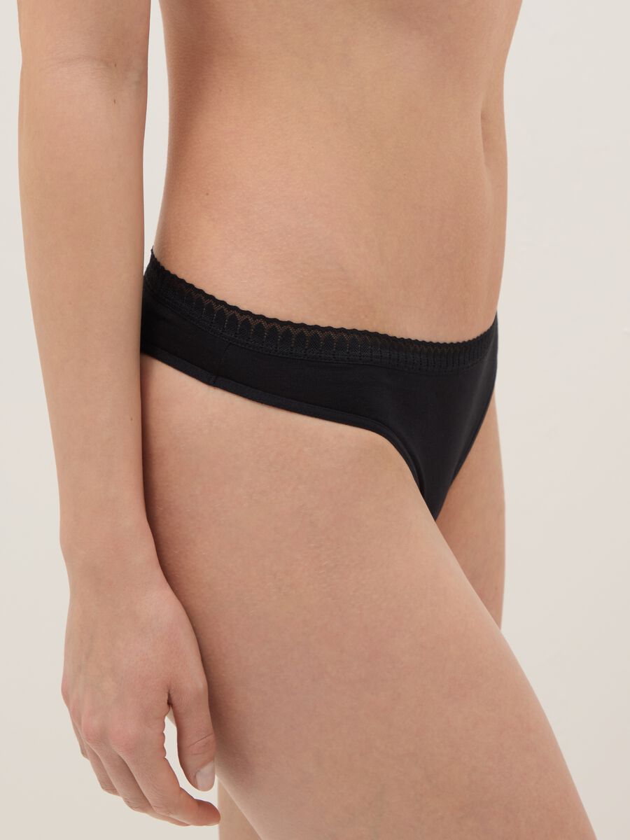 Multi-colour regular fit Brazilian brief twin pack in stretch cotton_3