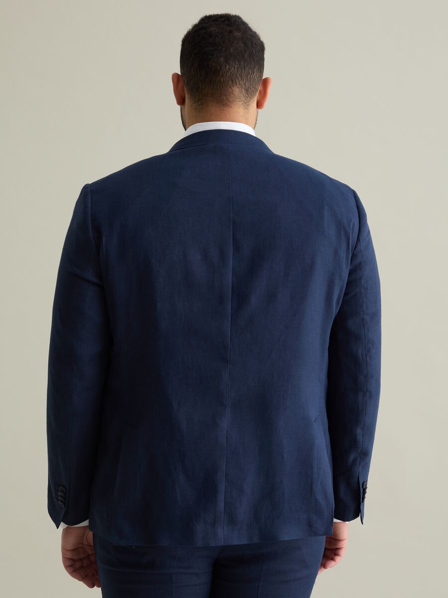 Oversized blazer in linen_2