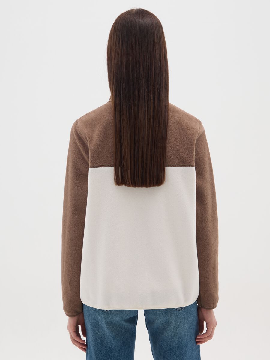 Pile multicolor vestibilità relaxed con zip_2