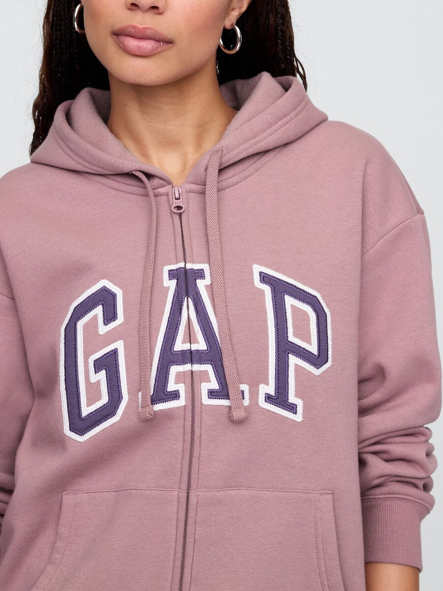 Pink Hoodie with Zip_3