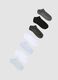 Seven-pack of multicolour ankle socks in stretch fabric_0