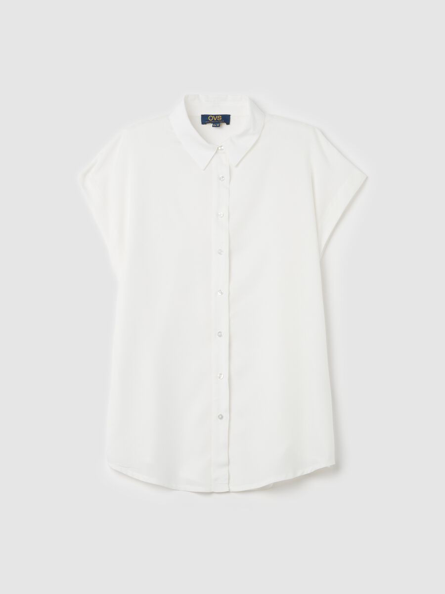 Camicia con maniche corte a kimono_4