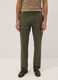 Green linen and cotton blend regular-fit chino trousers_1