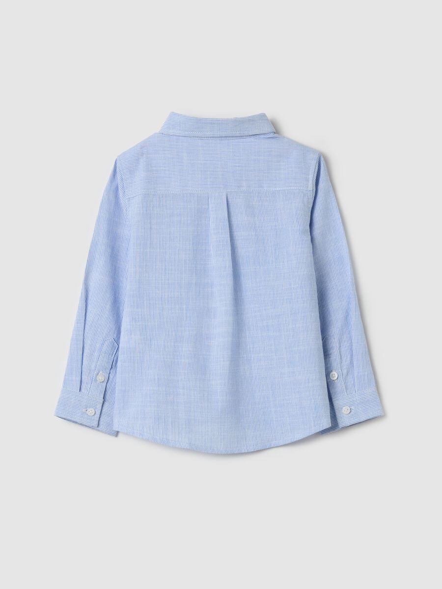 Striped cotton shirt with pocket_1